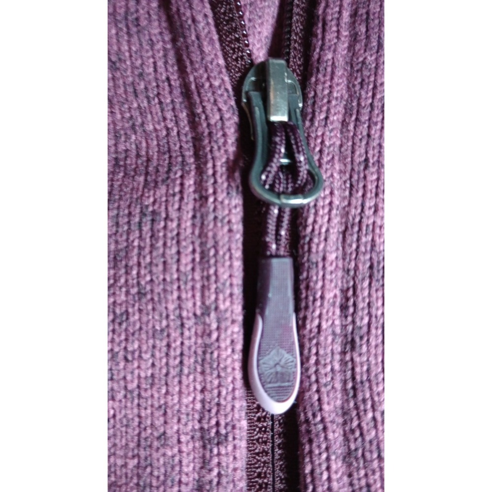 LL Bean Women Brick Red Sz L Fleece lined Zip up Jacket Outdoors Hiking Classic - Picture 7 of 11